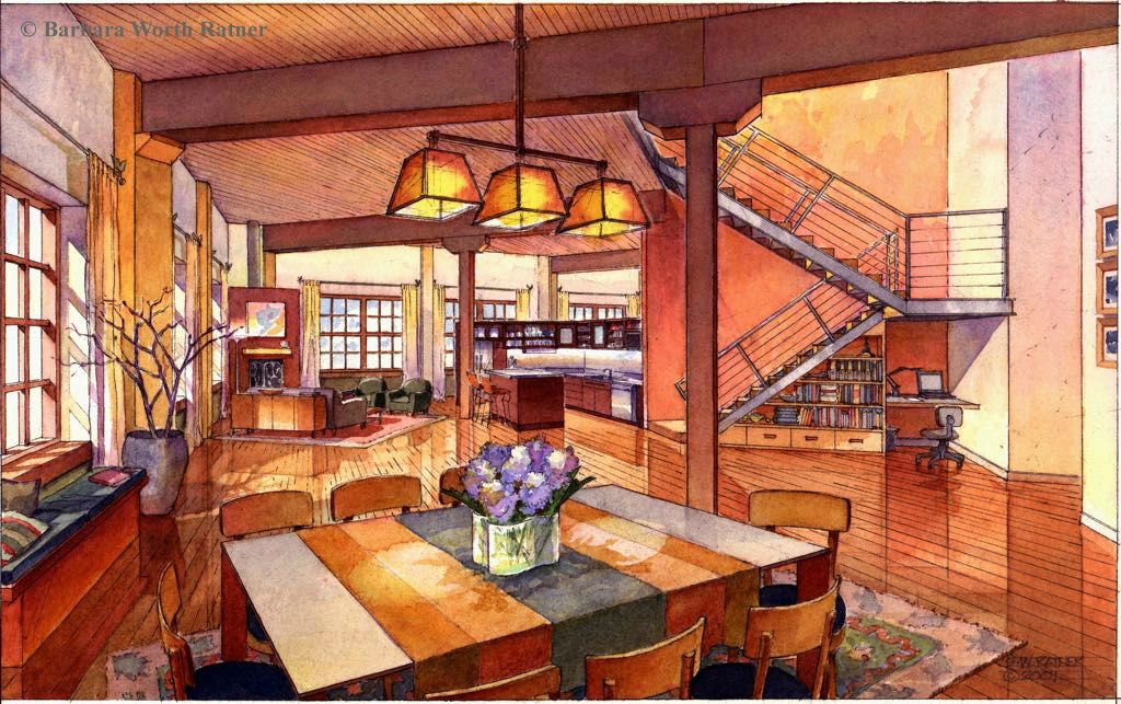 Lakeside apartment in mountain town